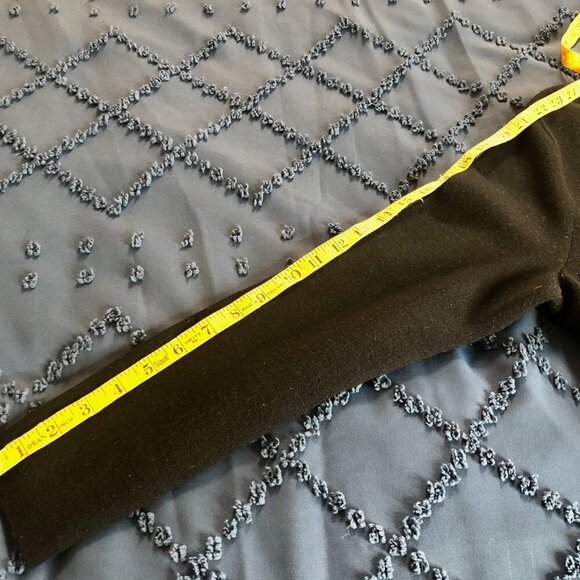 Black and Grey Sweater Coat, Size Small - Picture 5 of 5